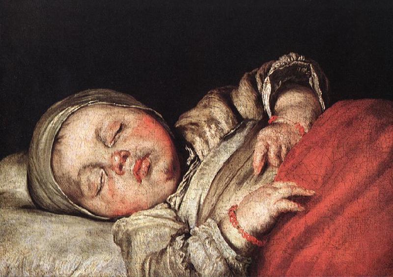 STROZZI, Bernardo Sleeping Child e oil painting picture